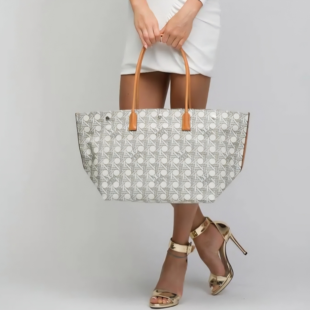 Tory Burch Basketweave Tote Bag
